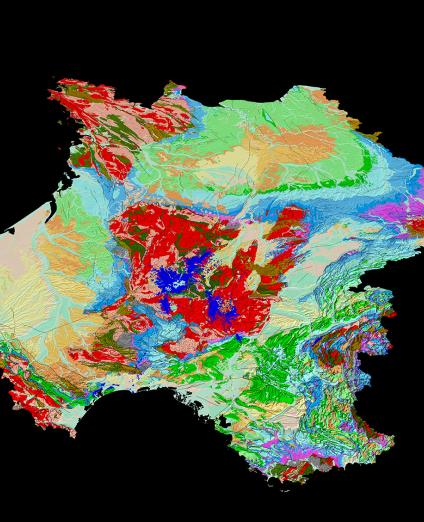 Geological map of France