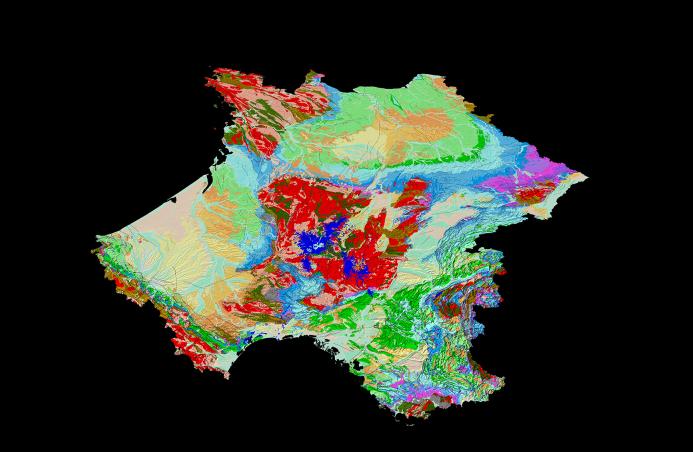 Geological map of France