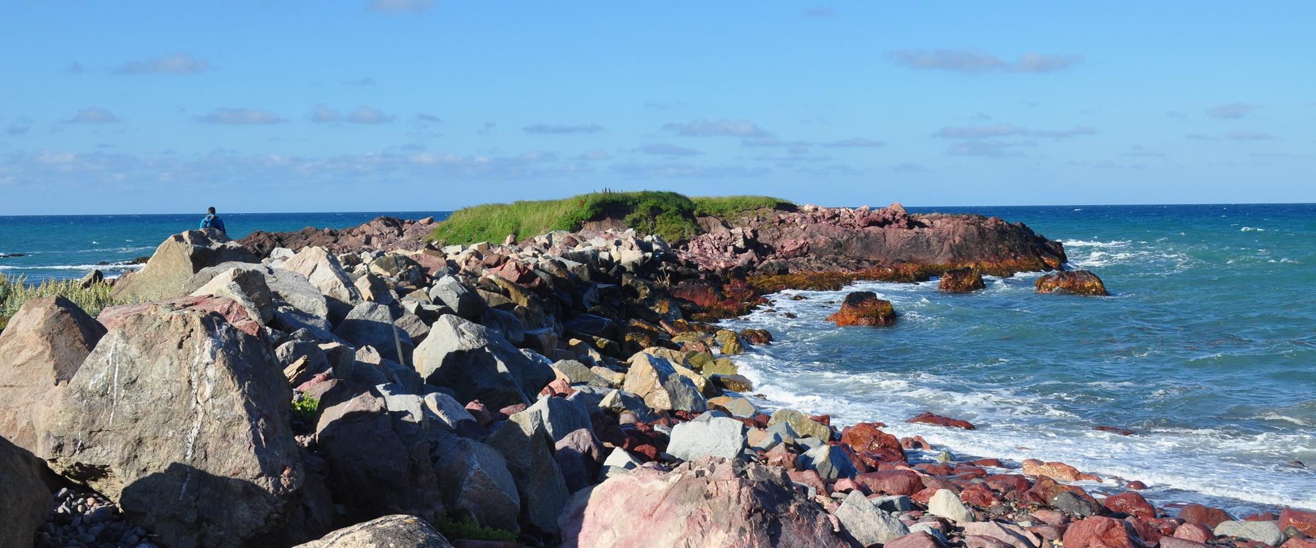 Ignimbrites rouges de la Pointe à Cheval, Sainy Pierre et Miquelon