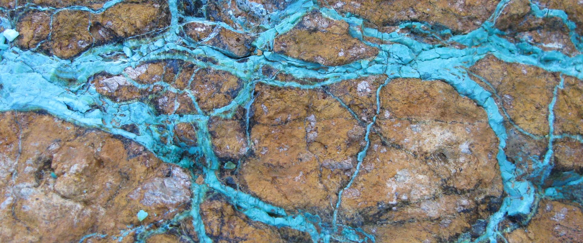 Saprolite ore with garnierite, New Caledonia