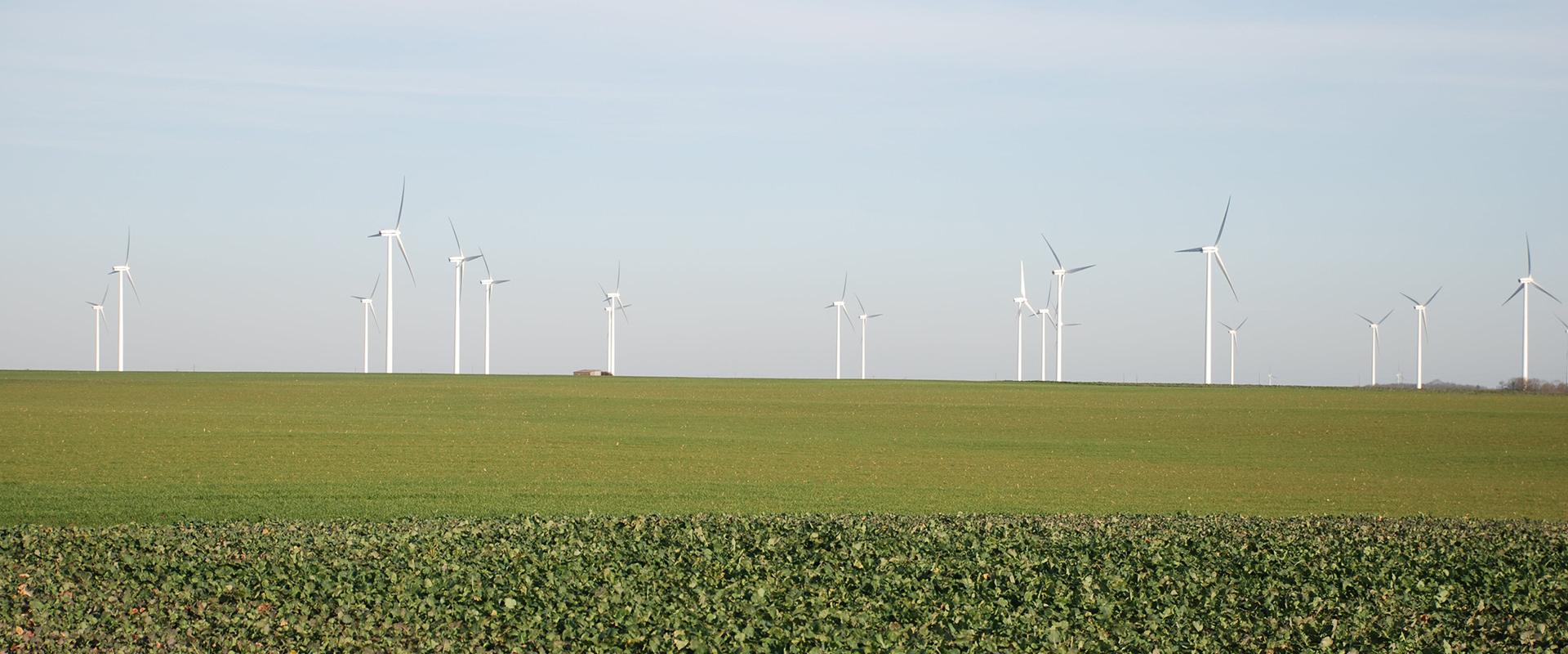 A windfarm, Eure-et-Loire