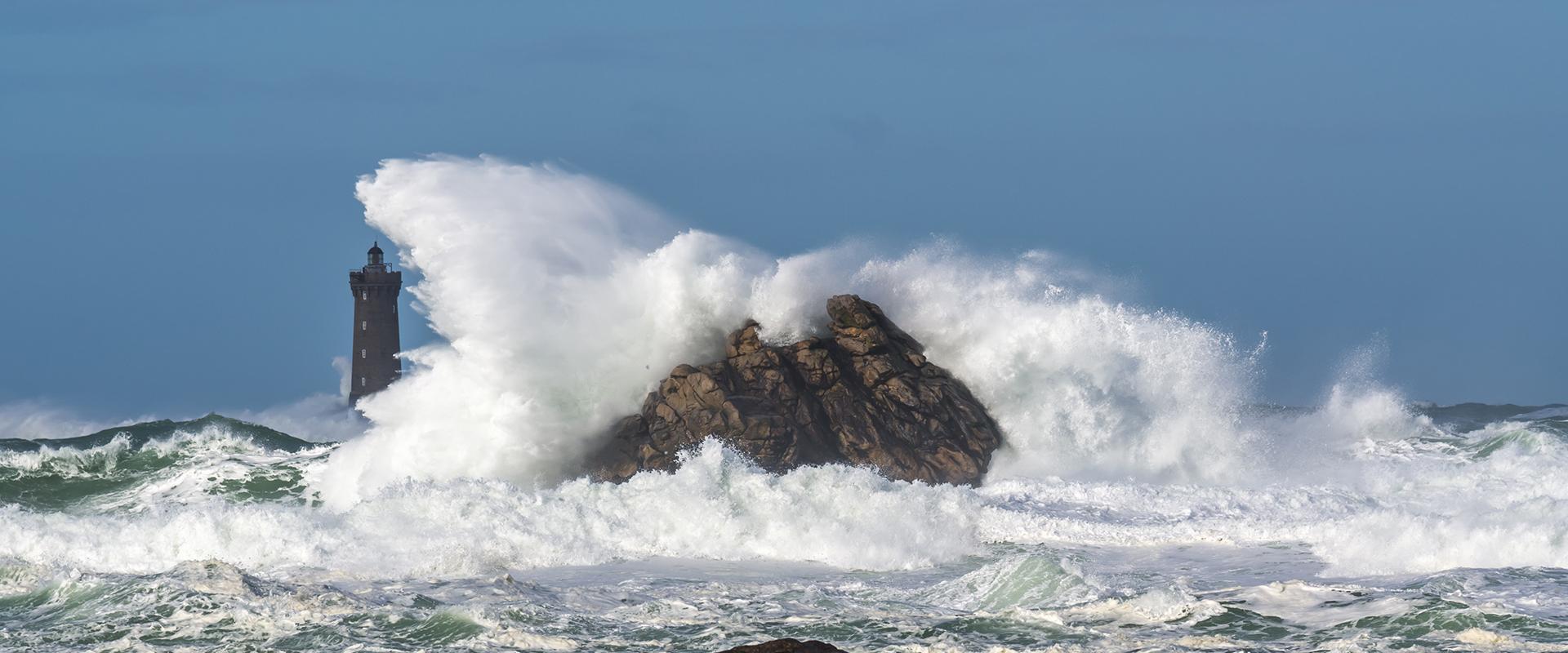 Tempête en mer d'Iroise, Bretagne