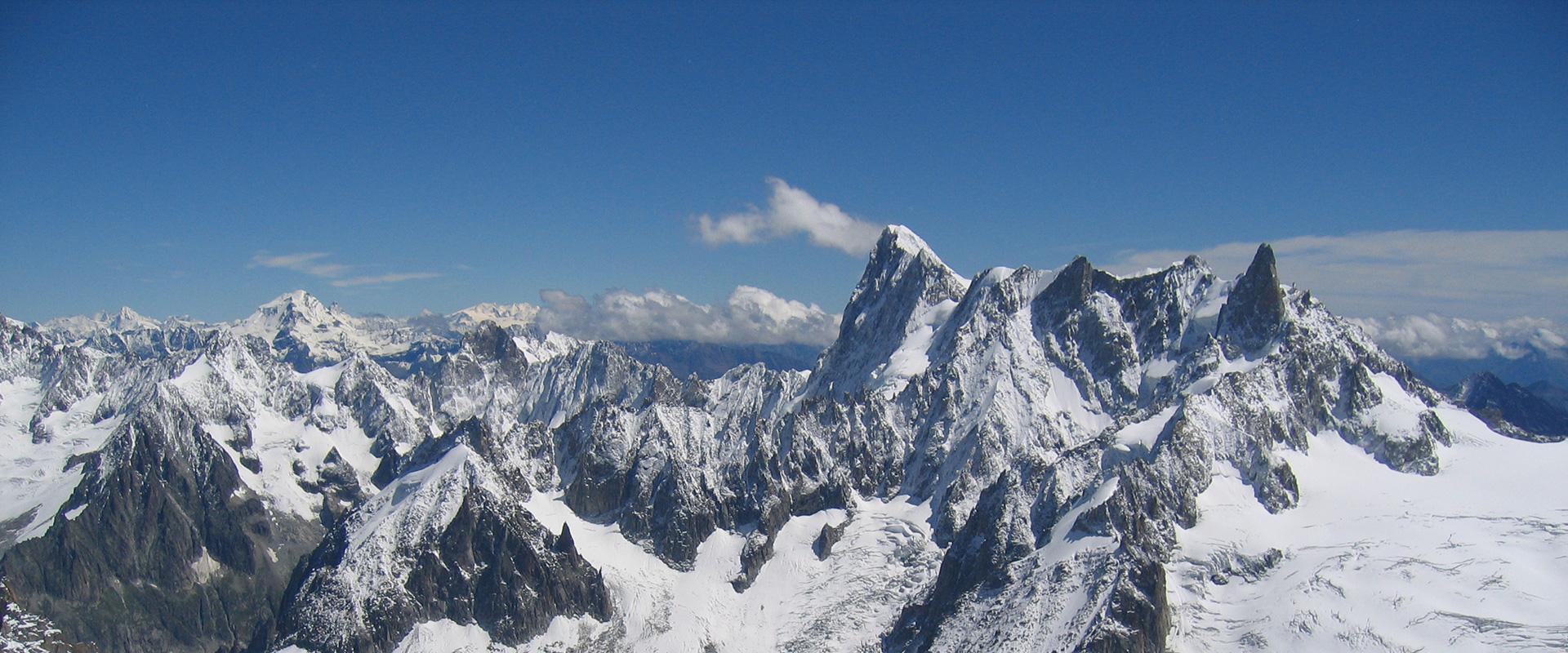 Eastward view of the Aiguille du Midi, Haute-Savoie