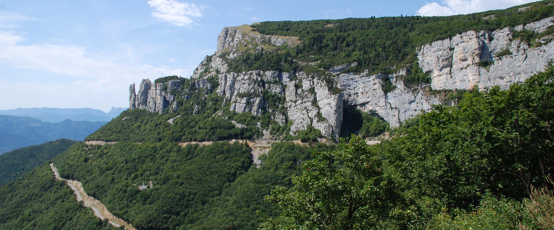 Les falaises de calcaire urgonien, Isère