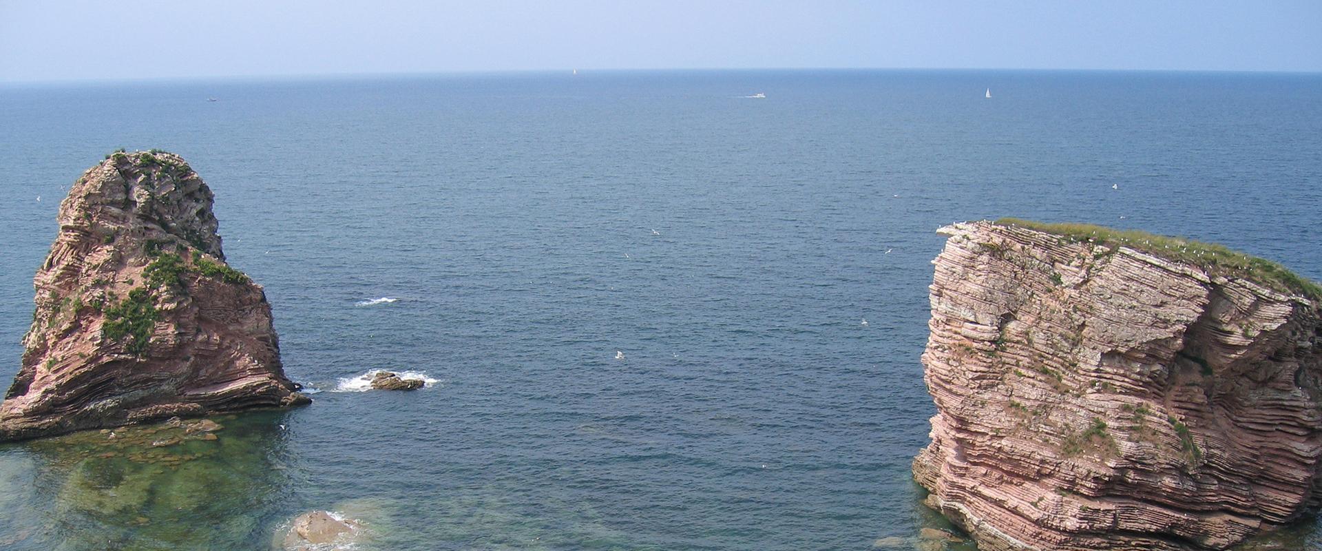 The coastal cliffs of Saint Anne's Point, Pyrénées Atlantiques