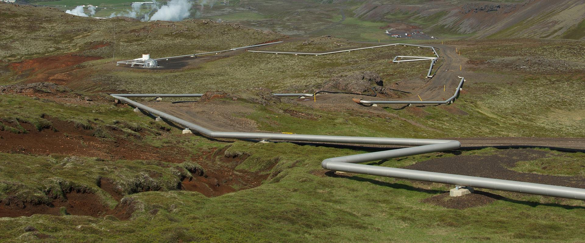 A sampling operation at a geothermal well, Iceland