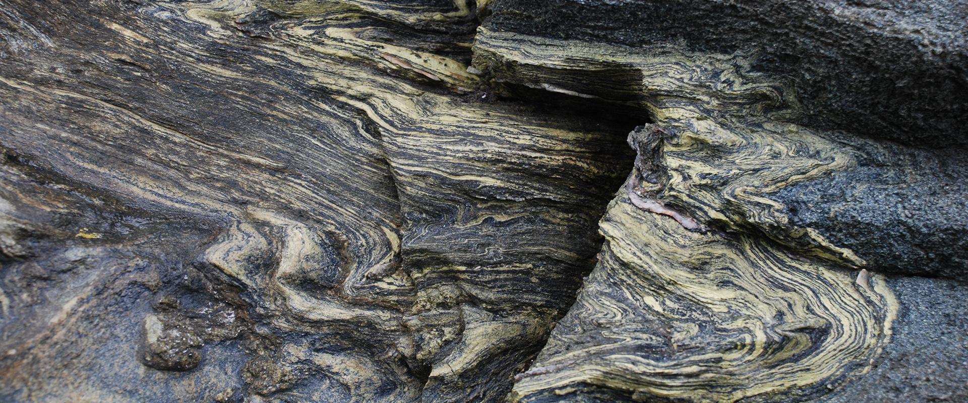 Folded shale, Morbihan