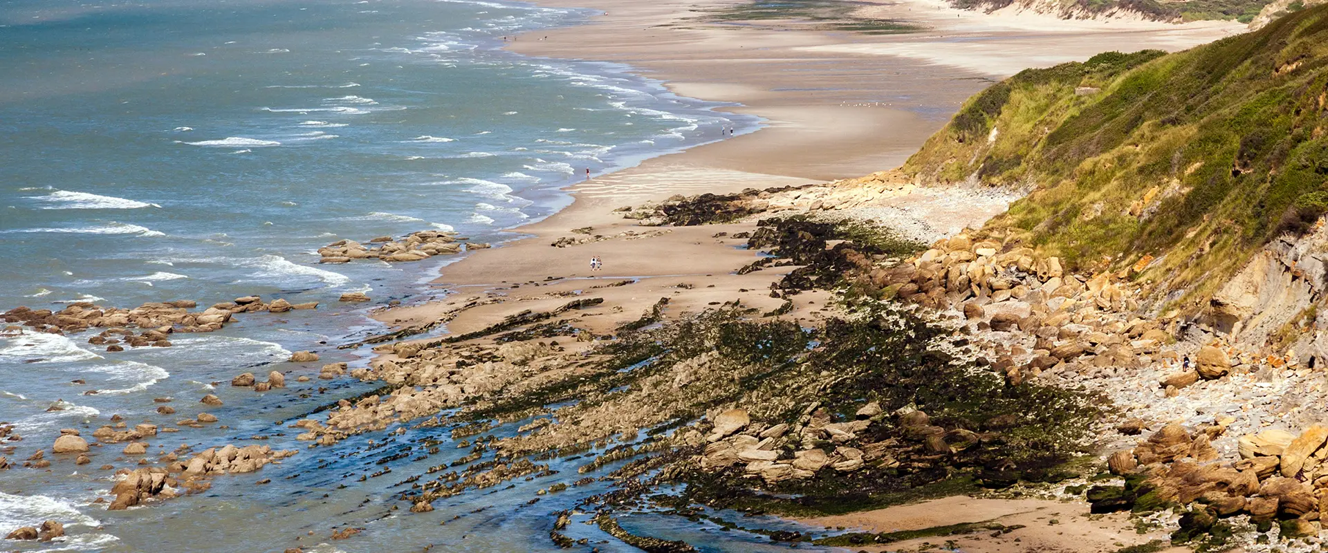 Vue des plages de la Côte d'Opale
