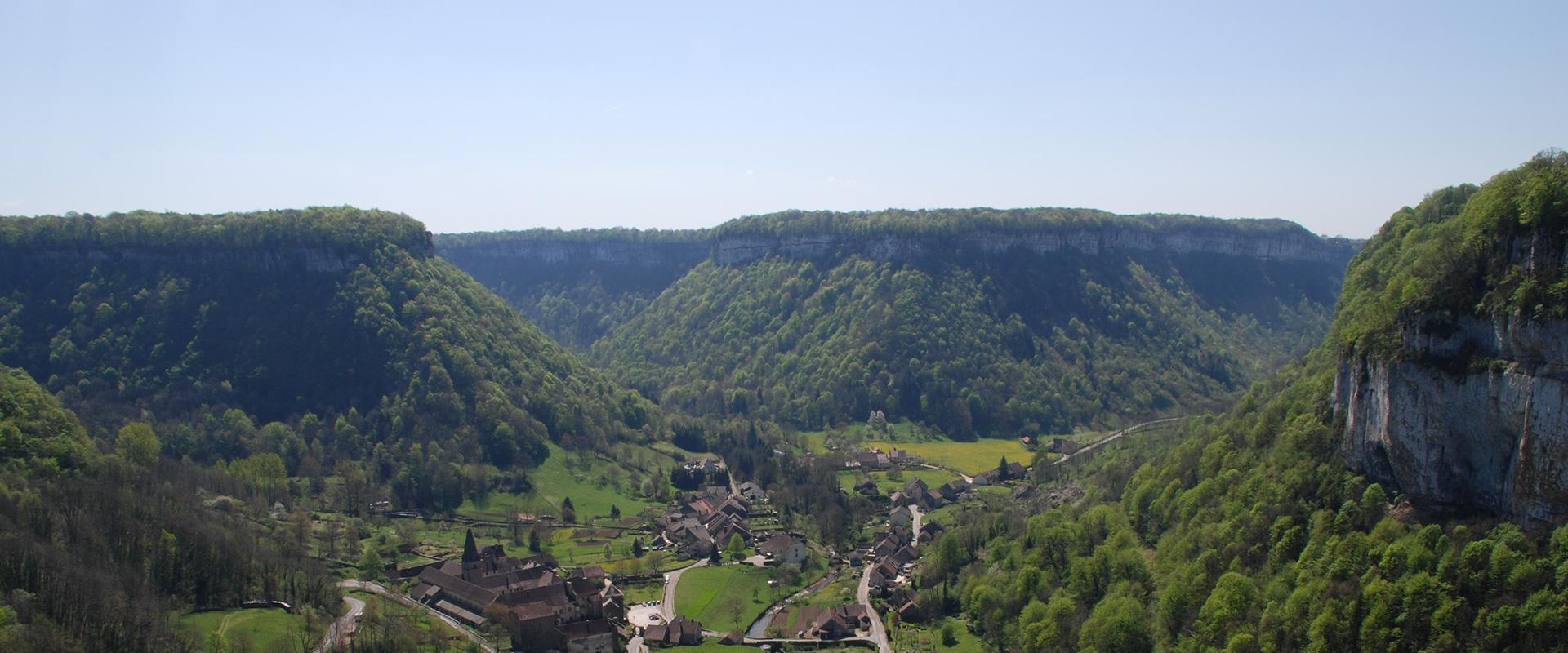 The village of Baume-les-Messieurs, Jura
