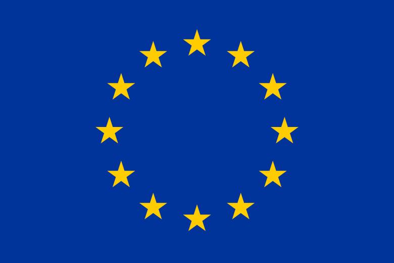 Flag of the European Union. 