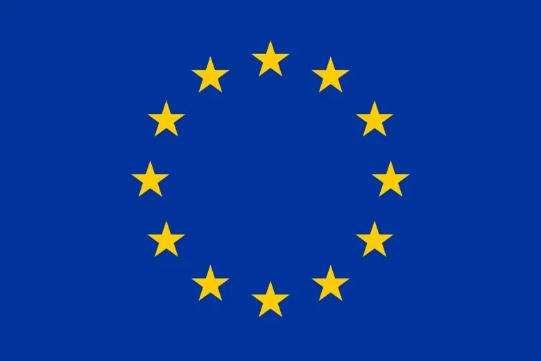 Flag of the European Union. 