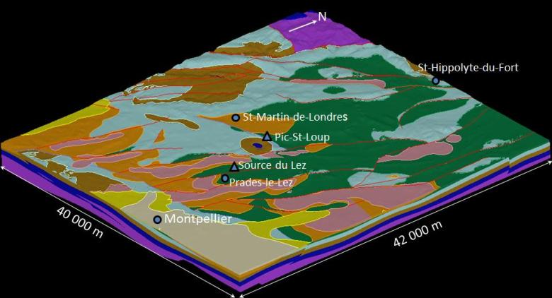  Modèle géologique et hydrogéologique de la zone du Lez 