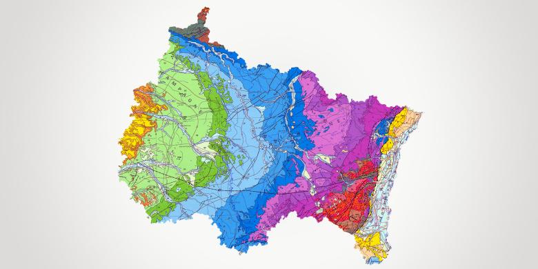 Carte géologique du Grand Est