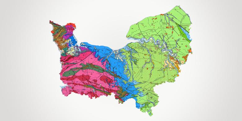 Carte géologique de Normandie