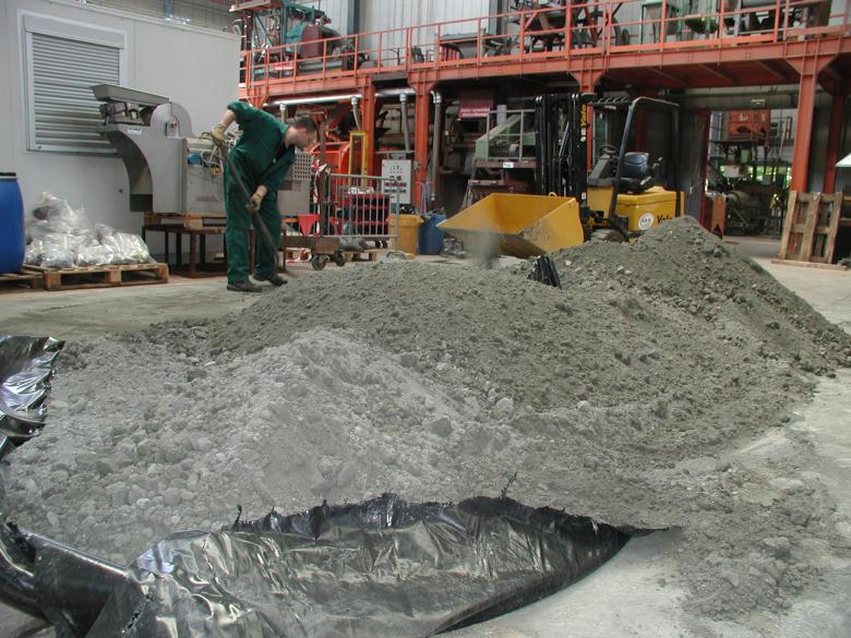 Préparation de 5 tonnes de déchets miniers de l’industrie du cuivre 