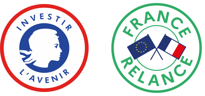 Logos du Programme d’investissements d’avenir et du plan France Relance