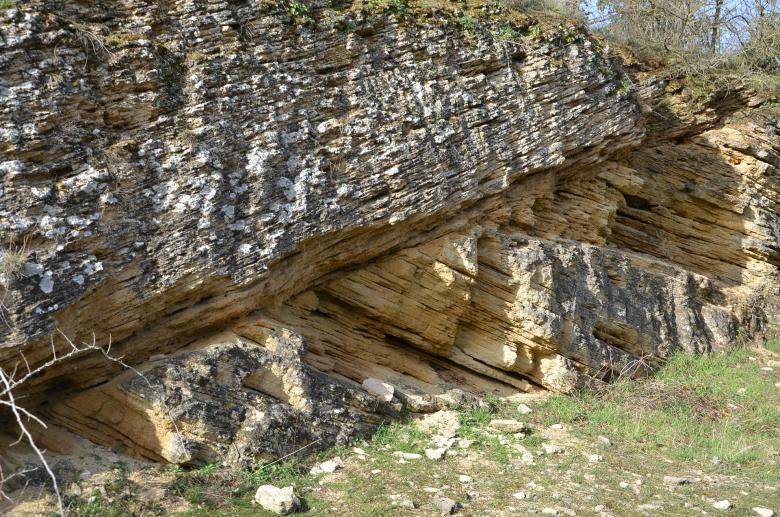 The intersecting stratifications of the Falunières d’Amberre (Vienne department)