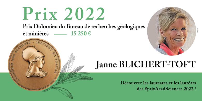 Janne Blichert-Toft, CNRS research director at the Geology Laboratory of Lyon, is the winner of the Dolomieu 2022 prize.