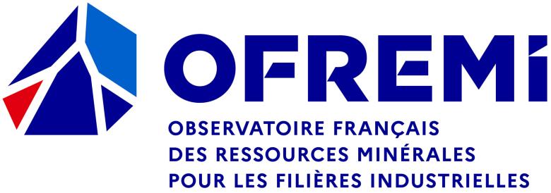 OFREMI logo (Observatoire français des ressources minérales pour les filières industrielles).