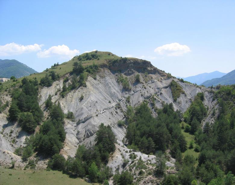 Blue marl topped near Barrême in the French Alps 