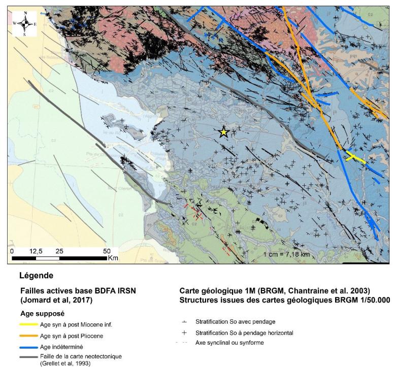 Geological context of the earthquake in La Laigne