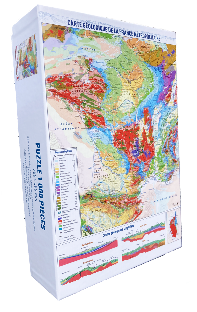 “Geological map of France” jigsaw puzzle - 1,000 pieces, BRGM Éditions.